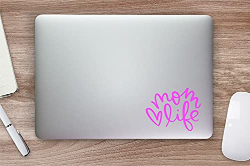 Horizont Rainbow Animated Design Mom Life Pink Vinyl Decal Sticker|Pink|Cars Rv Boat Camp Trucks Suvs Vans Laptops 5.5 Inches Pink #TOP2