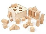 ✅ Holzbausteine / Steckklötze / Sortierspielzeug aus unbehandeltem Buchenholz aus nachhaltiger Forstwirtschaft