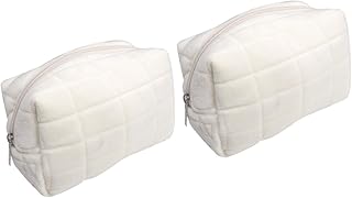 Beavorty 2 Pçs Sacos De Armazenamento De Cosméticos Para Viagem Bolsa De Maquiagem De Lona Caso De Cosméticos De Viagem Sacos De Maquiagem Portátil Bolsa De Maquiagem De Viagem Bolsa De