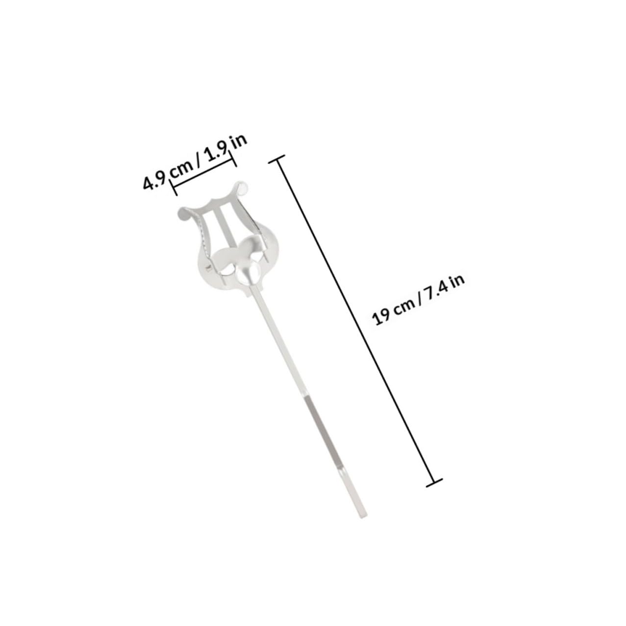 Clip Morsetto Regolabile in Ferro per Sassofono Compatto Argento per Spartiti e Conveniente per Supporto Musicale per Marce