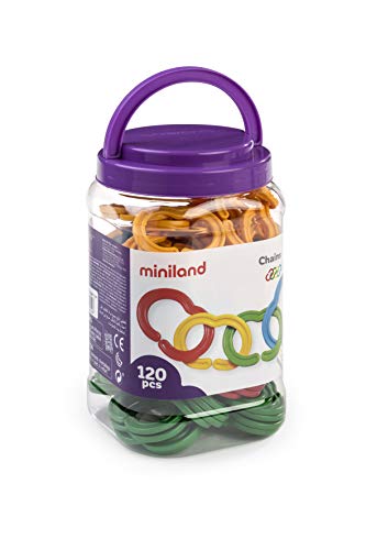 Cadenas Miniland de 120 piezas juguete educativo eslabones infantiles