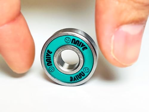 image for Naivskb Skate Bearings 7mm 16 Pack, Stainless Steel 627 Bearings Quad 