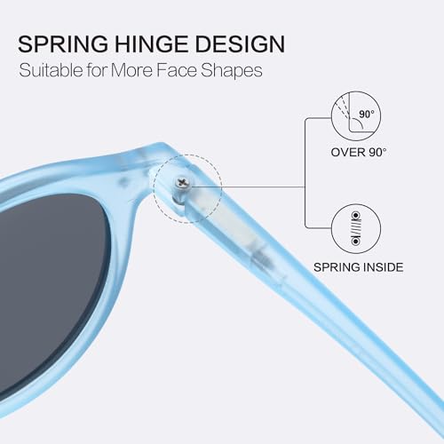 Image of ZENOTTIC Polarized Round Sunglasses, Stylish Sunglasses for Men and Women Retro Classic, Multi-Style Selection