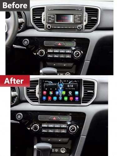 Pantalla Android Auto inalámbrico para Kia Sportage 2016 a 2018 con Bluetooth y Mirror Link 2