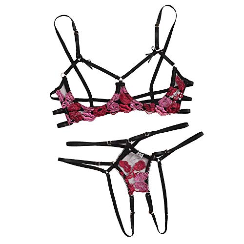 Ensemble de sous-vêtements sexy anti-marques et soutien-gorge pour poitrines sensibles