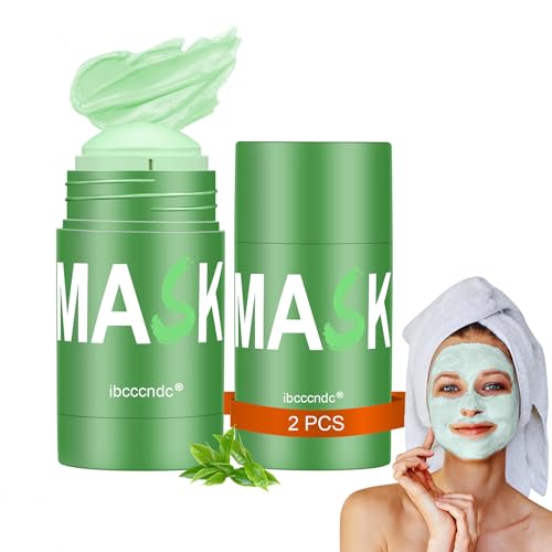 Green Tea Deep Cleanse Mask 2PCS, Blackhead Remover with Green Te...
