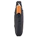 BRINCH 15-15.6 Inch Multi-Functional Suit Fabric Portable Laptop Sleeve Case Shoulder Messenger Bag Briefcase for Laptop, Tablet, Notebook - Black-Orange