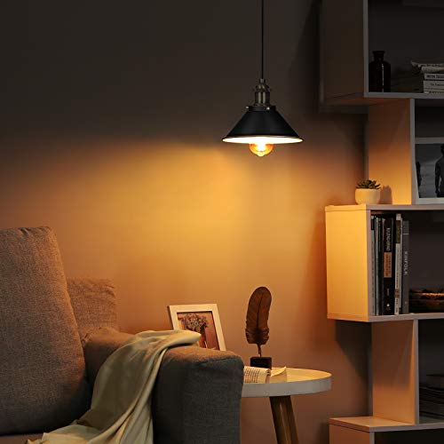 Dewenwils 2 Pack Pendant Light Plug In, Indoor Ceiling Light For Kitchen Living Room, Bedroom, Dinning Hall, Plug In Hanging Light, 15Ft Adjustable Cord With On/Off Switch, Etl Listed #TOP1