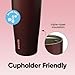 Owala FreeSip Tumbler Insulated Stainless Steel Water Bottle with Built-in Straw and Side Handle, For Travel, Work, School, and Sports, 40oz, BPA Free, Leak Proof, Black Cherry