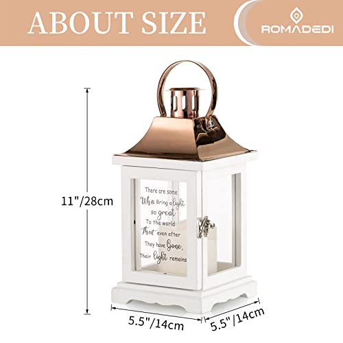 Memorial Lantern Sympathy Gift for Loss of Loved One: Memorial Gifts for Loss of Mother Mom Father Dad Husband Son Grandma Sister Brother Thoughtful Funeral Rememberance Condolence image 2