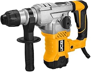 JCB 1500w Rotary Hammer Drill, Powerful 4 Modes Drilling, Hammer, Chiselling and Chisel Adjustment, Multi Position & Anti-Vibration Handle, 3 Year Warranty