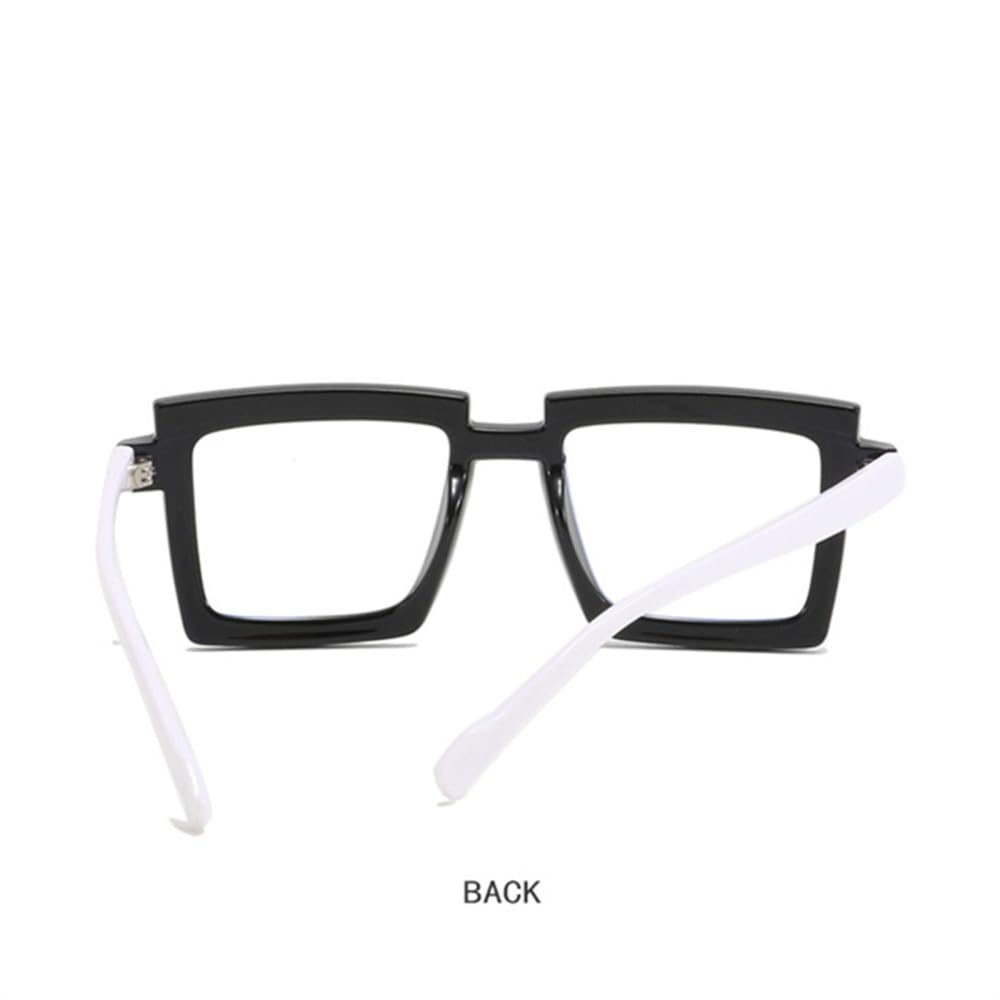 Retro prostokątne okulary ramka kobieta mężczyzna kwadratowe okulary