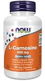 NOW Foods, L-カルノシン、500mg、ベジカプセル100粒