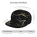Fashionable Baseball Cap Chic Black and Gold Marble Texture Art Dad Hat for Boys and Girls, Relaxed Fit Breathable Moisture Wicking Sports Cap Headwear