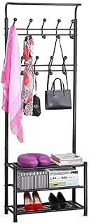 Yaheetech Metal Coat Clothes Shoes Hat Umbrella Bag Steel Pipe Stand Rack 18