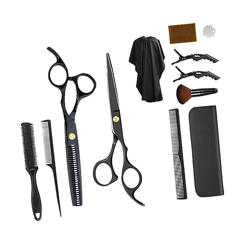 VALICLUD 1 Set Professional Hairdressing Scissors Set Hair Cutting Tools Kit for Home Barber Shop Includes Flat and Thinning Shears Lightweight and Ergonomic Design for Easy Use