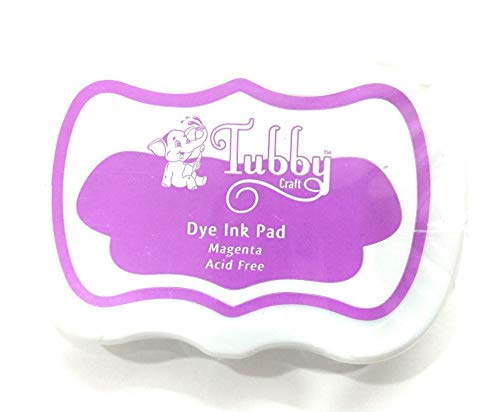 Arham Mktg Multi-Colored Ink Pads for DIY Craft Scrapbooking and Craft Activates, Stamp Pads for Kids (Meganta)