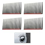 Xatgiouy 4 Pcs 3D Car Eyelashes Stickers, Cars Eyelash for Headlight Decoration Sticker, Car-Styling Decorative Sticker with Fun Long Eyelashes Design, Perfect for Personalize Your Vehicle (Black)