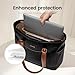 LOVEVOOK Laptop Tote Bag for Women,Vintage Leather Work Tote Bag for Women, 15.6 Inch Computer Briefcase Bag,Waterproof Teacher Business Office