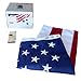 American Flag 6x10 ft. Tough-Tex the Strongest, Longest Lasting Flag by Annin Flagmakers, 100% Made in USA with Sewn Stripes, Embroidered Stars and Brass Grommets.  Model 2740