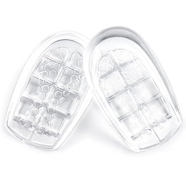 AMAZON - SQHT Gel Heel Cups, Heel Cushions for Heel Pain Relief, Heel Lifts for Achilles Tendonitis, Shoe Wedge Inserts for Plantar Fasciitis, Sore Heel, Bone Spur, Comfort Cushion Insoles for Women/Men