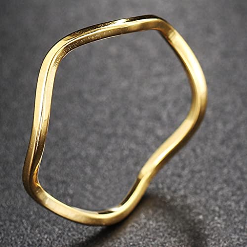Jude Jewelers 2mm Stainless Steel Waved Shape Stackable Anniversary Wedding Band Promise Ring4