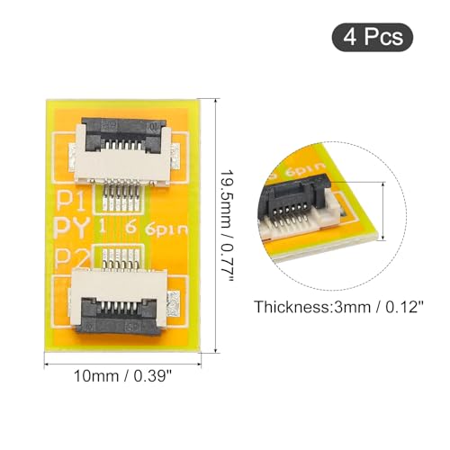 MECCANIXITY FFC FPC Extension Board 6 Pin 0.5mm Pack 4 miniatura 2