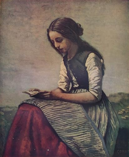 Toile la Petite Liseuse Corot pour créer un coin lecture apaisant
