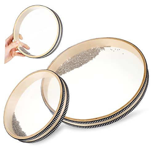 BESPORTBLE 2pcs Ocean Drums for Adults Steel Bead Drums for Sound Healing Musical Instrument