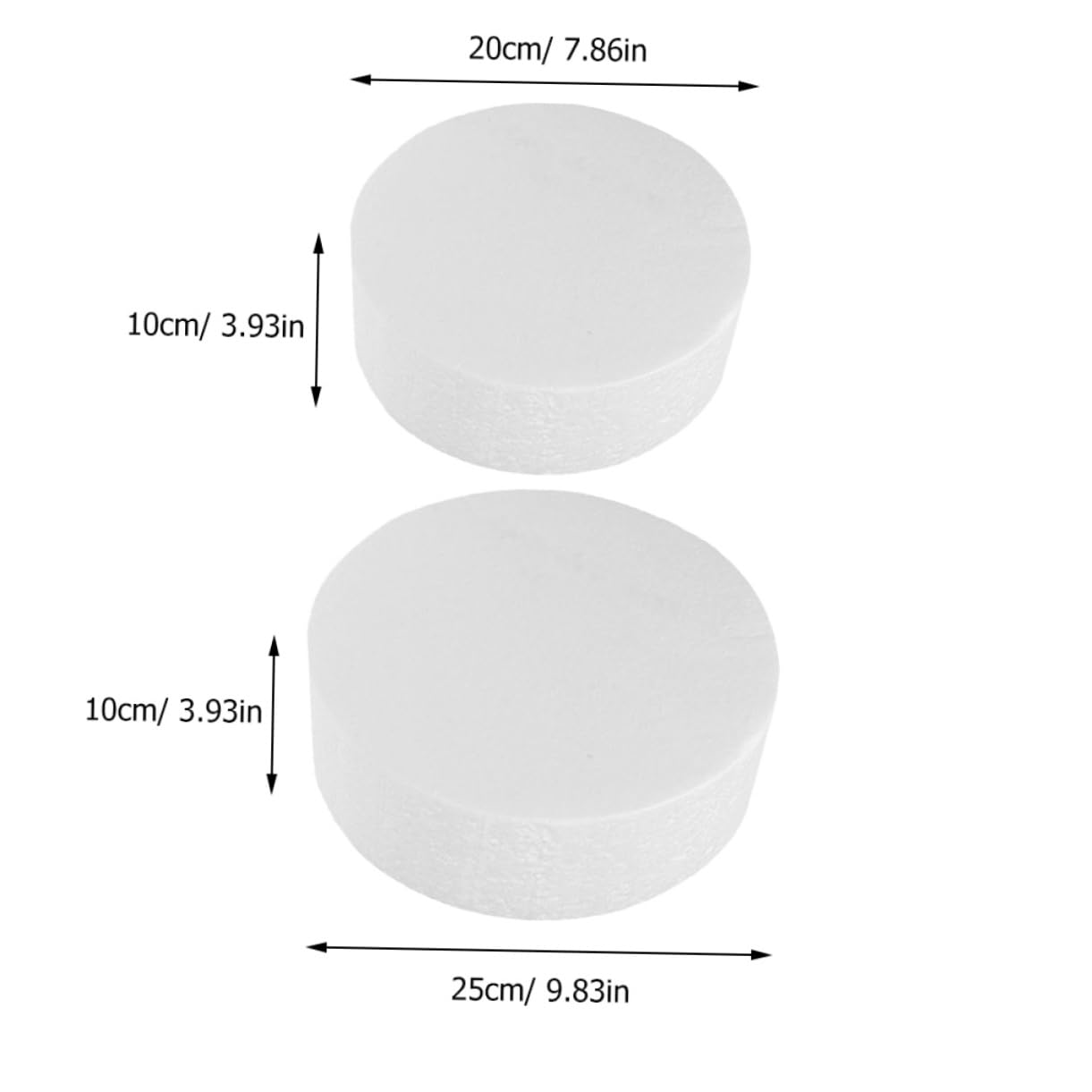 DECHOUS 2piezas Modelos de Pastel Redondo de Espuma Maniquíes para Decoración de Pasteles Herramientas de Práctica para Repostería Accesorios para Tarta de Panadería