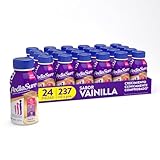 PediaSure - 24 Pack de 237 ml Cada Uno, Sabor Vainilla, Listo para Beber, Liquido, Fórmula Especializada, Niños de 1 a 10...