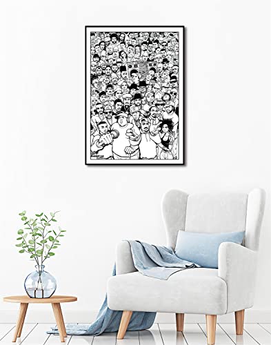 Birnsen Rapper Poster - Hip Hop Music Album Cover Poster Cool Wall Decor Canvas Art Print Posters Decor Unframe 12X18Inch(30X45Cm) #TOP2