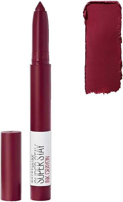 Lipstick Superstay Matte Ink Crayon, Longlasting With Precision Applicator, 55 Make It Happen, 1 Count, Pack Of 1