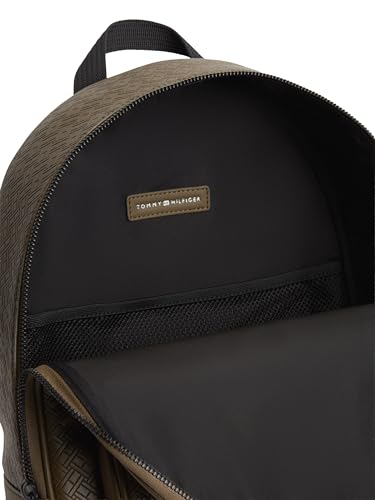 Image of Tommy Hilfiger Men's Embossed Flag Backpack, WILLOW GREEN One Size