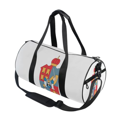 Bolsa de gimnasio ligera con bolsillo interior de seguridad y estampado de bandera de Tabasco