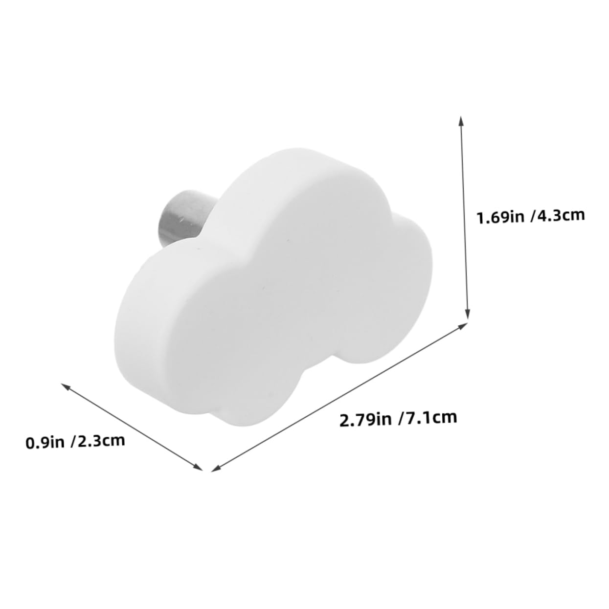 Hohopeti DIY Home Decor 6pack Cloud Shape Soft Rubber Fun Boys and Girls Drawer Handles Cute Designs