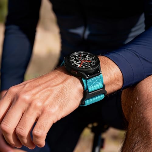 Image of Nereides Compatible with Samsung Galaxy Watch 3 45mm Band, Rugged Nylon Sports Strap with Woven Loop Design, 22mm Tough Replacement Band