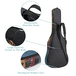 Housse imperméable pour guitare acoustique avec double bandoulière et poche paysage, Multicolore 01., 42.9×16.9×4.7 in… - Les Beatles, Paul McCartney, John Lennon, RIngo Starr, George Harrison Housse imperméable pour guitare acoustique avec double bandoulière et poche paysage, Multicolore 01., 42.9x16.9x4.7 in… – Image 3