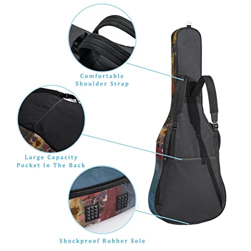 Housse imperméable pour guitare acoustique avec double bandoulière et poche paysage, Multicolore 01., 42.9×16.9×4.7 in… - Les Beatles, Paul McCartney, John Lennon, RIngo Starr, George Harrison Housse imperméable pour guitare acoustique avec double bandoulière et poche paysage, Multicolore 01., 42.9x16.9x4.7 in… – Image 4