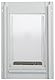 Ideal Pet Products Deluxe-Aluminium-Tür mit Teleskoprahmen, super groß, 38,1 x 50,8 cm, Klappengröße, Weiß