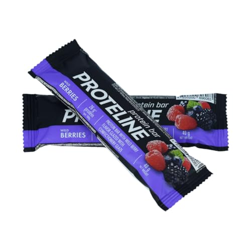 Eiwitrepen Bosbessensmaak 24 × 40 g – Proteïnereep met bosbes en cacao glazuur – 26% eiwit – PROTELINE - Afbeelding 4