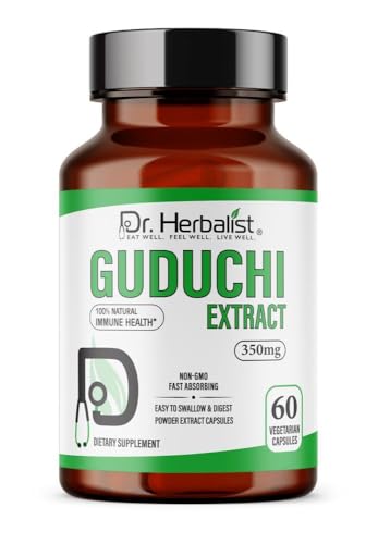 Dr. HERBALIST Guduchi Extract 350mg – 60 Vegan Capsules |10:1 Ext...