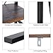 HOMFA Ladder Shelf, 5 Tier Vintage Bookcase, Multifunctional Bookshelf Plant Flower Stand Storage Rack Shelves, Wood Look Accent Metal Frame Modern Furniture Home Office