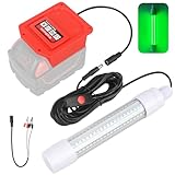 Krythonix Underwater Green Fishing Light Compatible for Milwaukee M18 Battery,Fishing Lights LED Underwater for Crappie and Squid Attracting,13W,1512 lumens,Green Dock Light(No Battery)