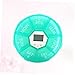 HAKIDZEL Portable Pill Case Alarm Clock Compartment Medicine Dispenser for Patients Reminder Box English Edition