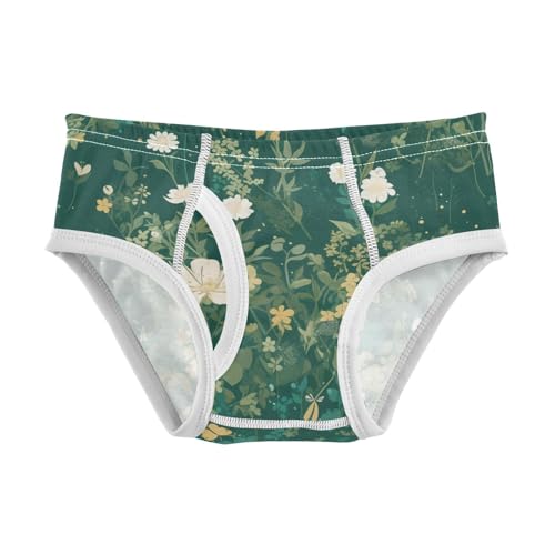 KLL Stylish Embroidery Bee Butterfly Flowers Baby Boys Comfort Briefs Cute Children Panties
