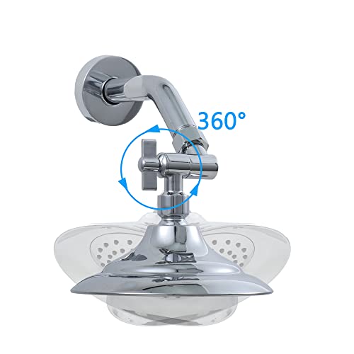 G-Sunny All Metal Shower Angle Adapter, Adjustable Shower Head Extension Adapter, Solid Brass Shower Head Elbow,Adjust Angle to Upgrade Shower Experience,Universal Connection (chrome) by G-Sunny - Used condition - Image 4
