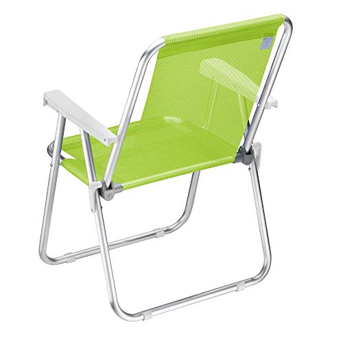 CADEIRA DE PRAIA ALUMÌNIO GRAND BEACH PREMIUM VERDE LIMÃO