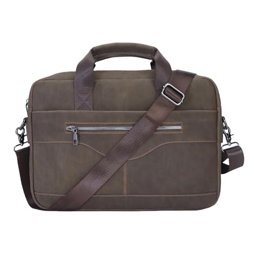 Maletín vintage para laptop 14" a 15.6" para hombre miniatura 3
