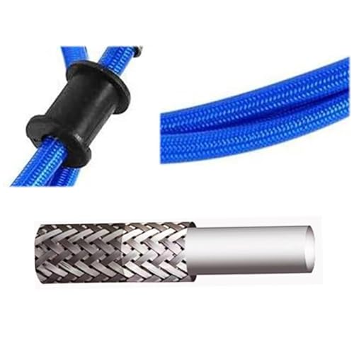 Durite de frein tressée moto haute résistance de 90cm avec raccords 10mm